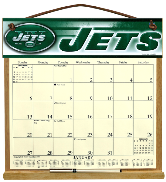 new-york-jets-calendar-holder-29-75-kims-calendars-made-in-the-usa-since-1988